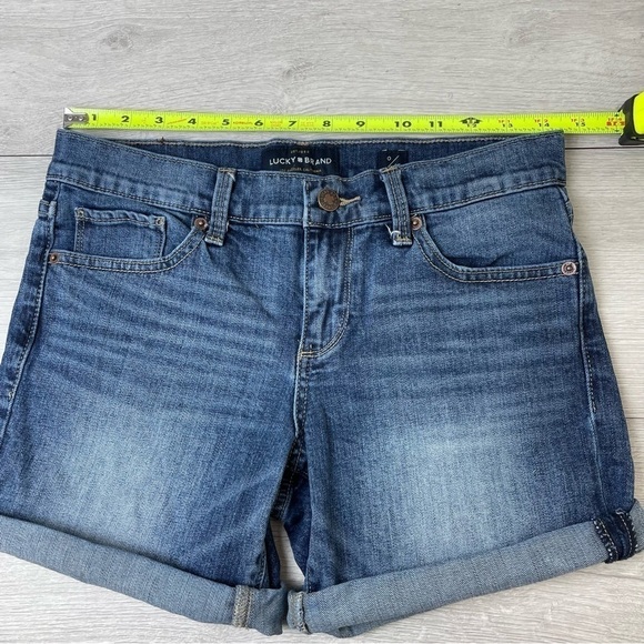 Lucky Brand Mid Rise Denim Roll Up Shorts Size 25 - Picture 9 of 9